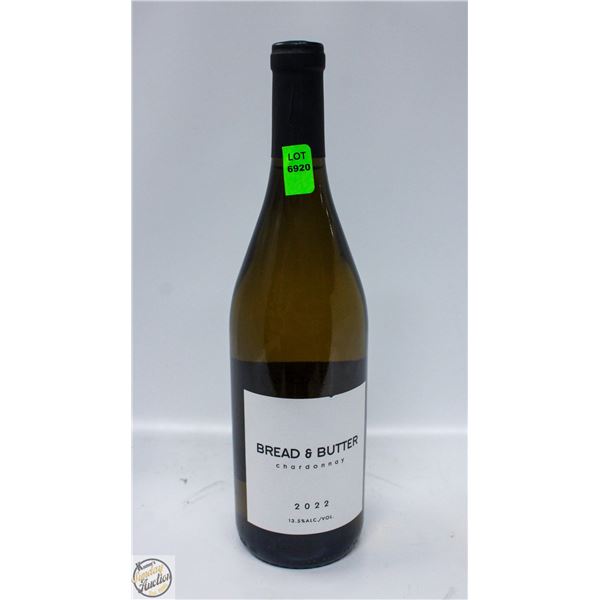 2022 BREAD & BUTTER CHARDONNAY 750ML 13.5%