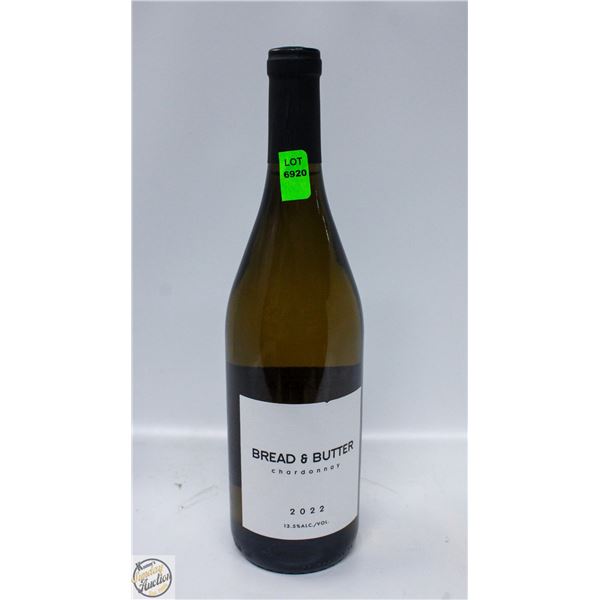 2022 BREAD & BUTTER CHARDONNAY 750ML 13.5%