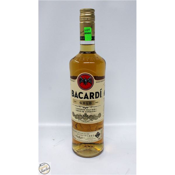 BACARDI GOLD SUPERIOR GOLD RUM 750ML 40%