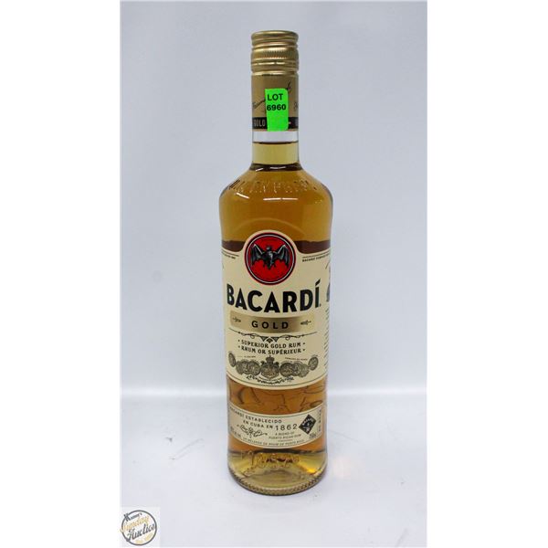 BACARDI GOLD SUPERIOR GOLD RUM 750ML 40%