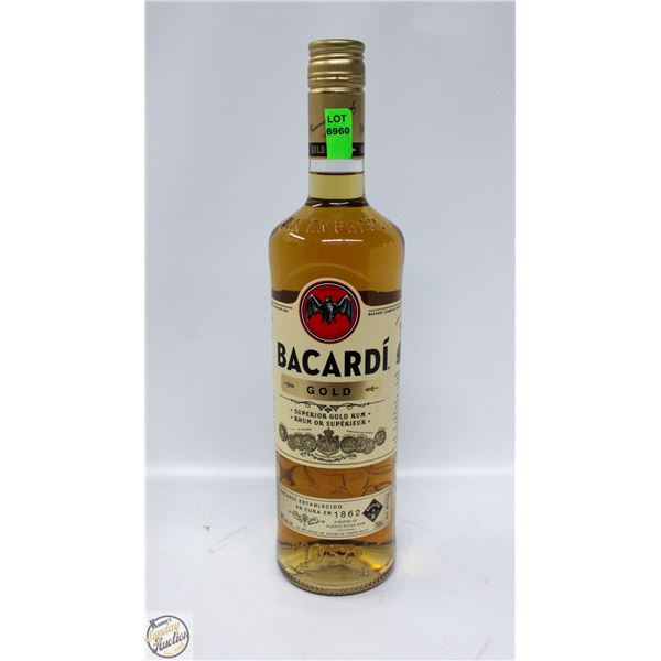 BACARDI GOLD SUPERIOR GOLD RUM 750ML 40%