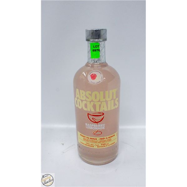 ABSOLUT COCKTAILS RASPBERRY LEMONADE 750ML 15%