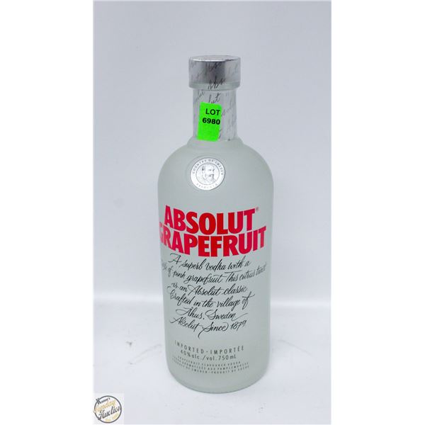 ABSOLUT GRAPEFRUIT VODKA 750ML 40%