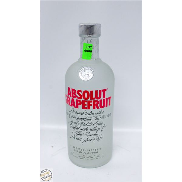 ABSOLUT GRAPEFRUIT VODKA 750ML 40%
