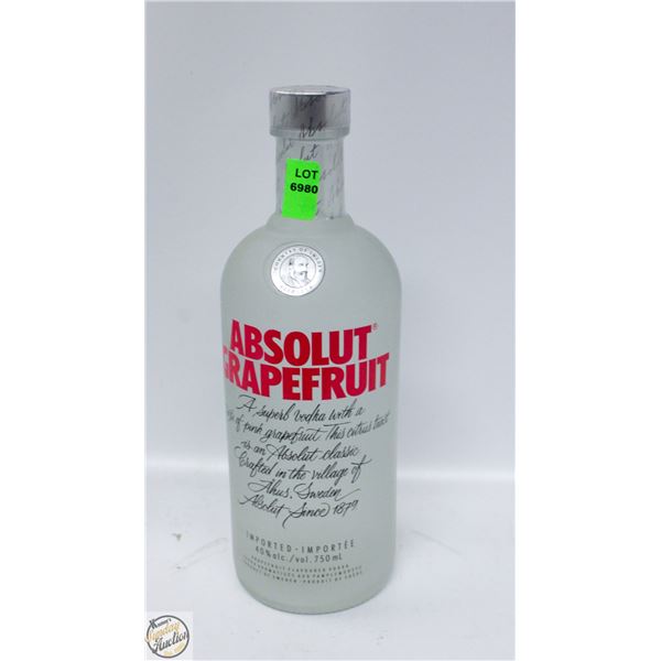 ABSOLUT GRAPEFRUIT VODKA 750ML 40%