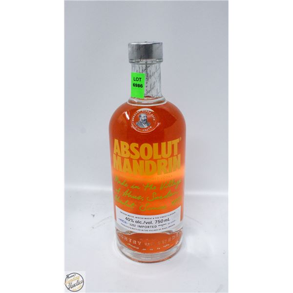 ABSOLUT MANDRIN FLAVORED VODKA 750ML 40%