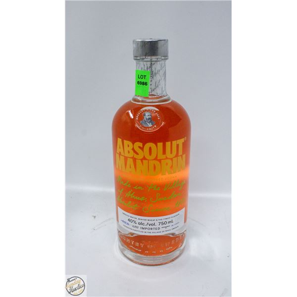 ABSOLUT MANDRIN FLAVORED VODKA 750ML 40%