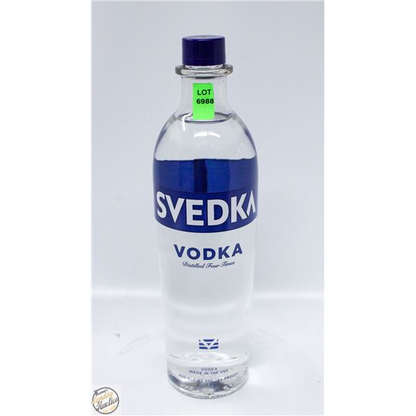 SVEDKA VODKA DISTILLED FOUR TIMES 750ML 40%