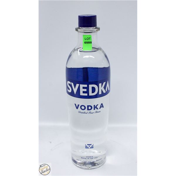 SVEDKA VODKA DISTILLED FOUR TIMES 750ML 40%