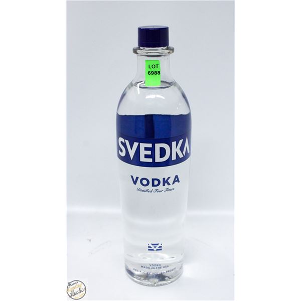 SVEDKA VODKA DISTILLED FOUR TIMES 750ML 40%