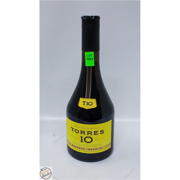 TORRES 10 BRANDY RESERVA IMPERIAL 750ML 40%