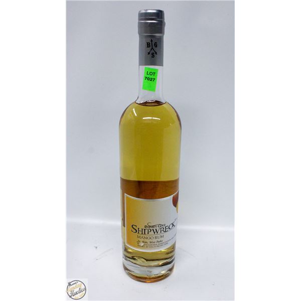 BRINIEY GOLD SHIPWRECK MANGO RUM 750ML 36%