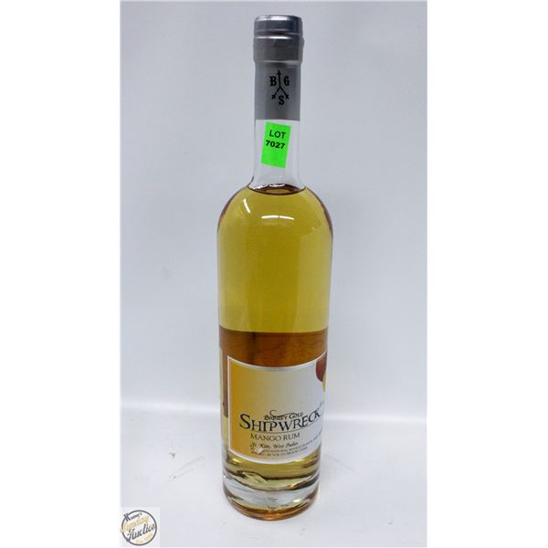 BRINIEY GOLD SHIPWRECK MANGO RUM 750ML 36%