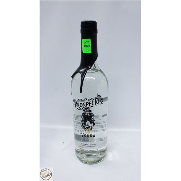 OLD PROSPECTOR VODKA 750ML 40% HANDMADE WITH 24K
