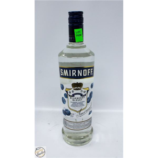 SMIRNOFF BLUEBERRY FLAVORED VODKA 750ML 35%