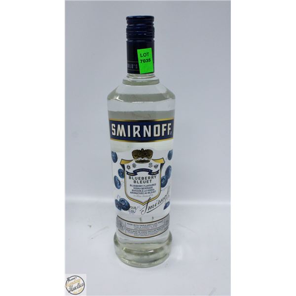 SMIRNOFF BLUEBERRY FLAVORED VODKA 750ML 35%