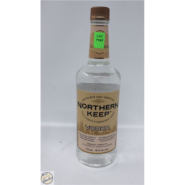 NORTHERN KEEP VODKA 750ML 40%