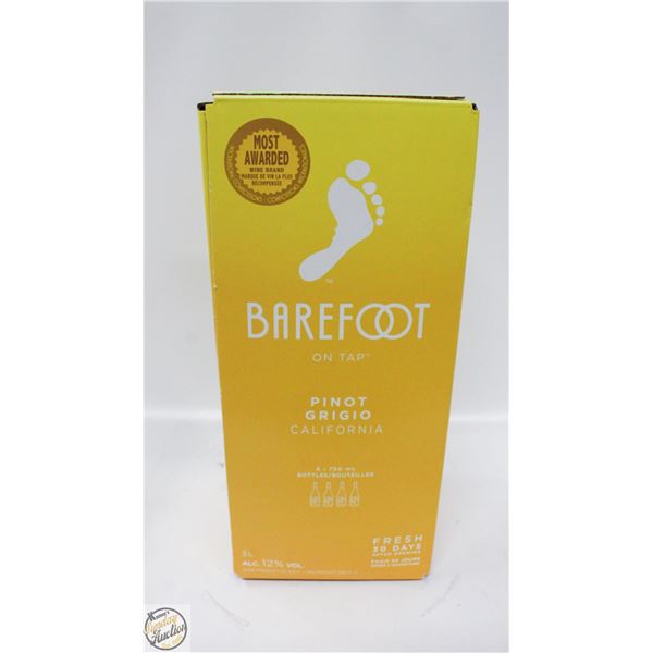BAREFOOT ON TAP PINOT GRIGIO 3L 12%