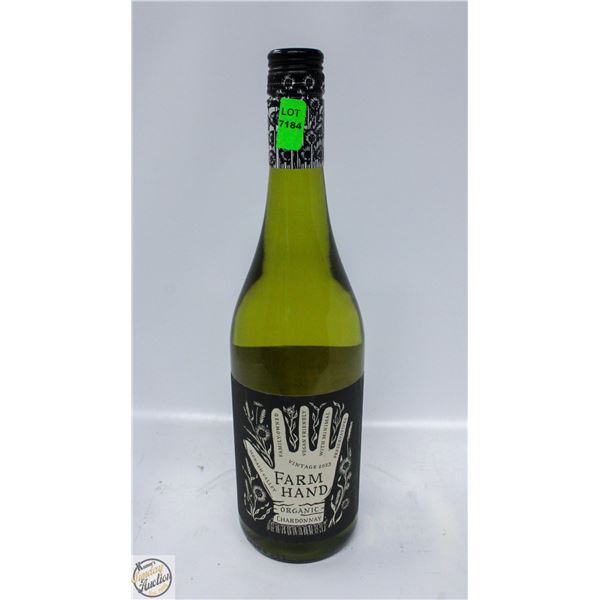 2023 VINTAGE FARM HAND ORGANIC CHARDONNAY 750ML