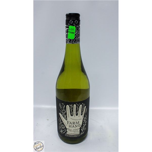 2023 VINTAGE FARM HAND ORGANIC CHARDONNAY 750ML
