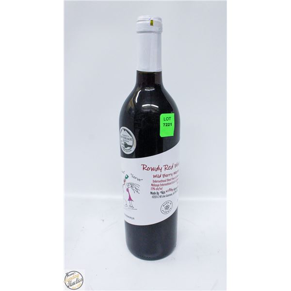 ROWDY RED WINEGRIA WILDBERRY MEROLT 750ML 12%