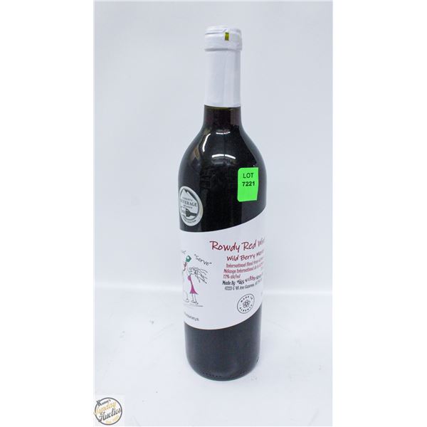 ROWDY RED WINEGRIA WILDBERRY MEROLT 750ML 12%