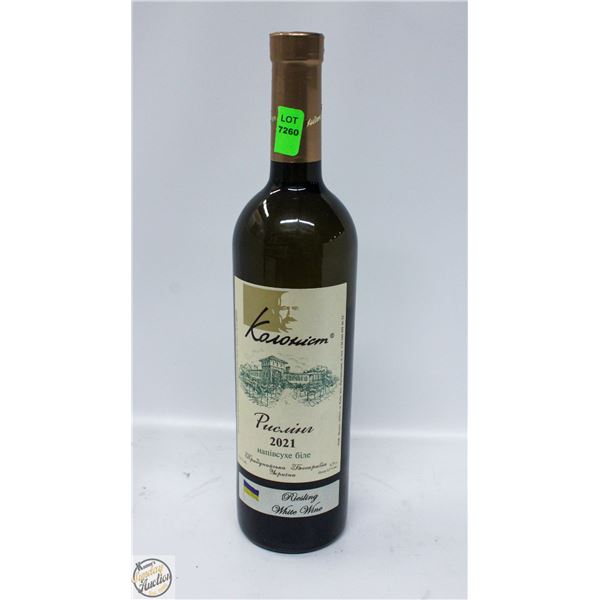 KOLONIST REISLING 2021 750ML 11%