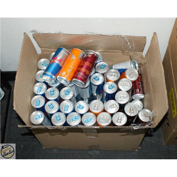 BOX OF UNCOUNTED ASSORTED RED BULL