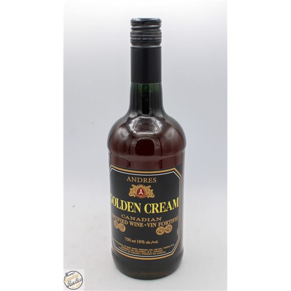 ANDRES GOLDEN CREAM CANADIAN FORTIFIED WINE 750ML