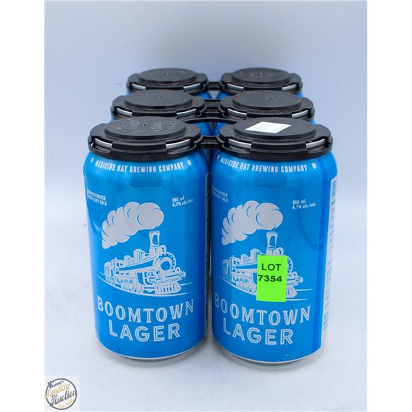 MEDICINE HAT BREWING CO BOOM TOWN LAGER 6X355ML