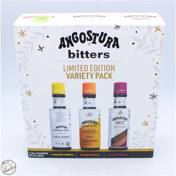3 PACK OF ANGOSTURA BITTERS 118ML 48%