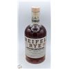 Image 1 : REIFEL RYE CANADIAN RYE WHISKEY 750ML 42%