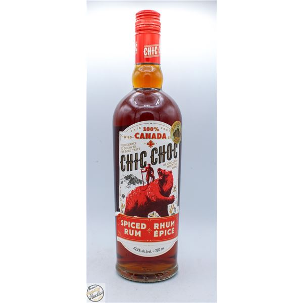 CHIC CHOC CANADIAN SPICED RUM 750ML 42.1%