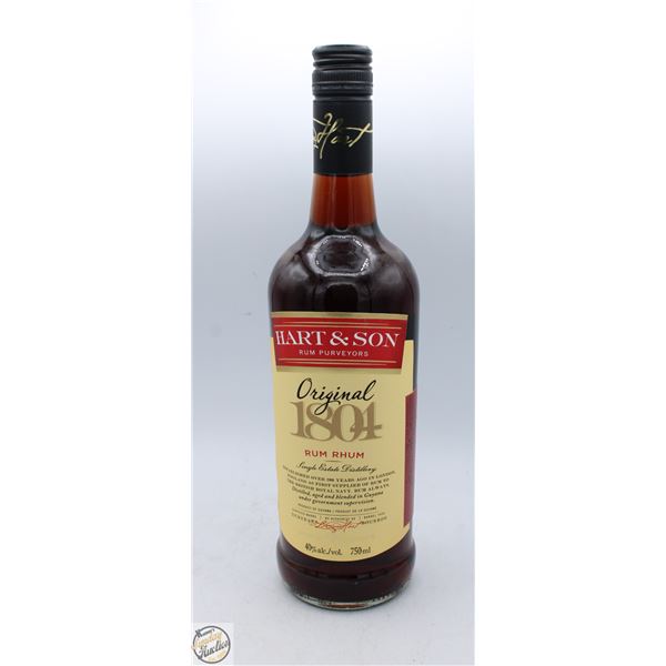 HART & SON RUM 750ML 40%