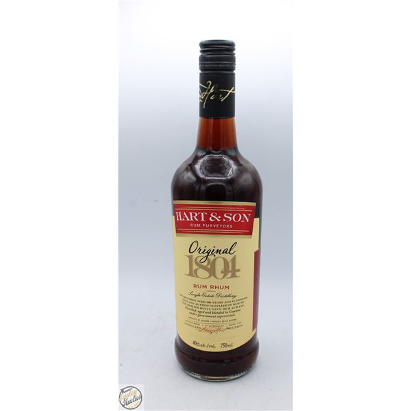 HART & SON RUM 750ML 40%