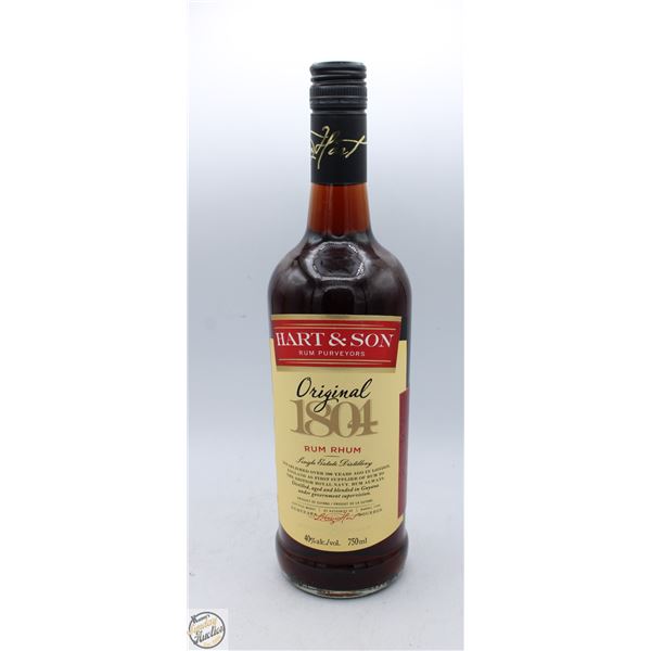 HART & SON RUM 750ML 40%