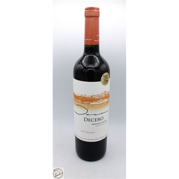 DECERO MALBEC 2019 750ML 14.5%