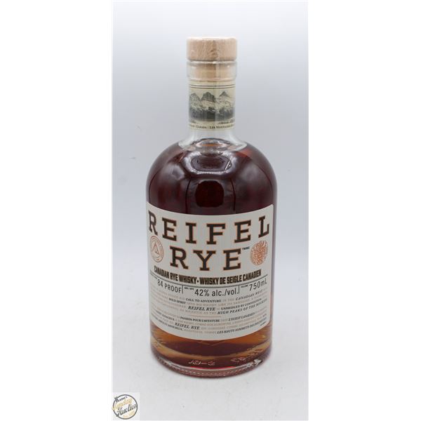 REIFEL RYE CANADIAN RYE WHISKEY 750ML 42%