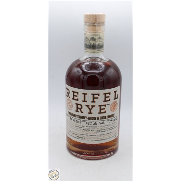 REIFEL RYE CANADIAN RYE WHISKEY 750ML 42%