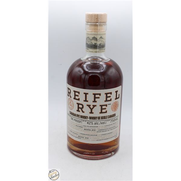 REIFEL RYE CANADIAN RYE WHISKEY 750ML 42%