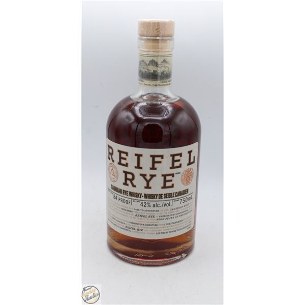 REIFEL RYE CANADIAN RYE WHISKEY 750ML 42%