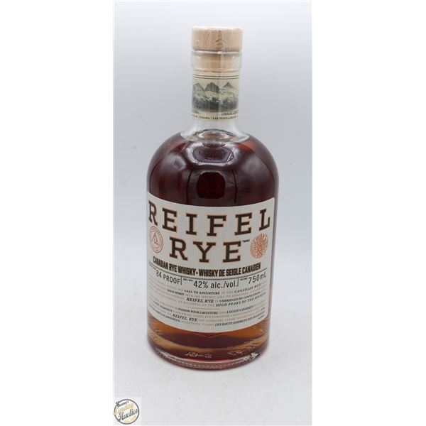 REIFEL RYE CANADIAN RYE WHISKEY 750ML 42%