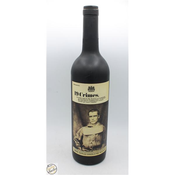 2019 19 CRIMES SHIRAZ GRENACHE MATARO 750ML 14.5%