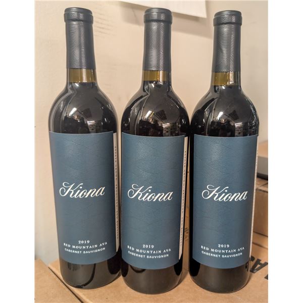 3 BOTTLES OF KIONA 2019 CABARNET SAUVIGNON 14.9%