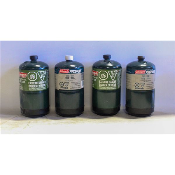 LOT OF 4 MINI GREEN PROPANES