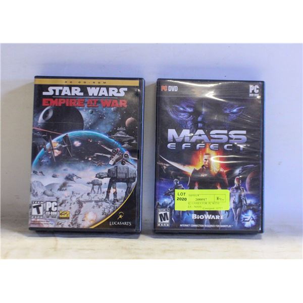 ORIGINAL GAMES FOR PC WITH MANUALS – MASS