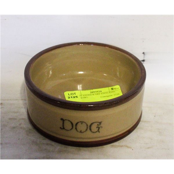 DENBY STONEWARE ENGLAND- DOG BOWL