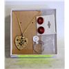 Image 1 : 4 PIECES OF JEWELRY – PENDANT, EARRINGS, RING