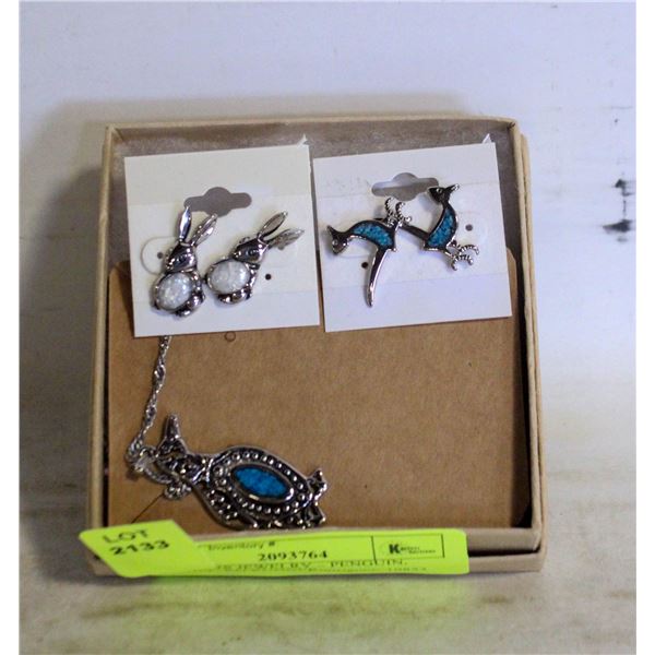 CRITTERS JEWELRY – PENGUIN, BUNNY, RD RUNNER