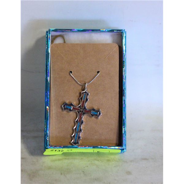 LOT OF 2 - TURQUOISE/GOLD SET, PLUS SW CROSS